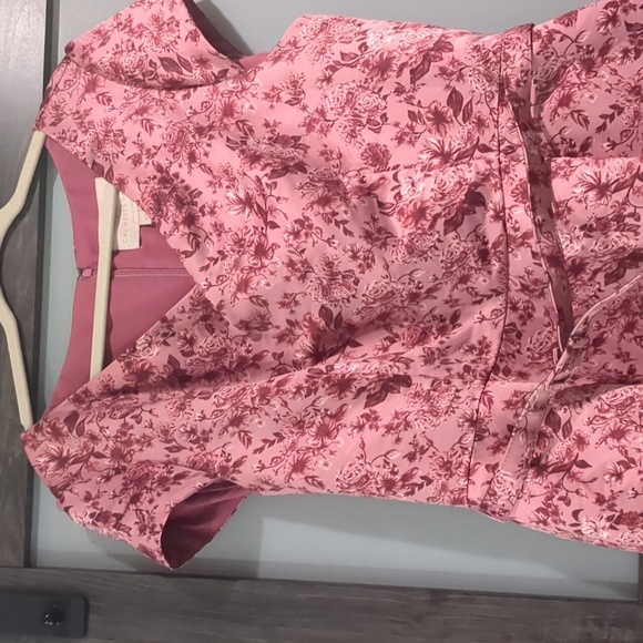 Gal Meets Glam Elle Dress in Pink Rose floral Size 20 - Picture 7 of 10